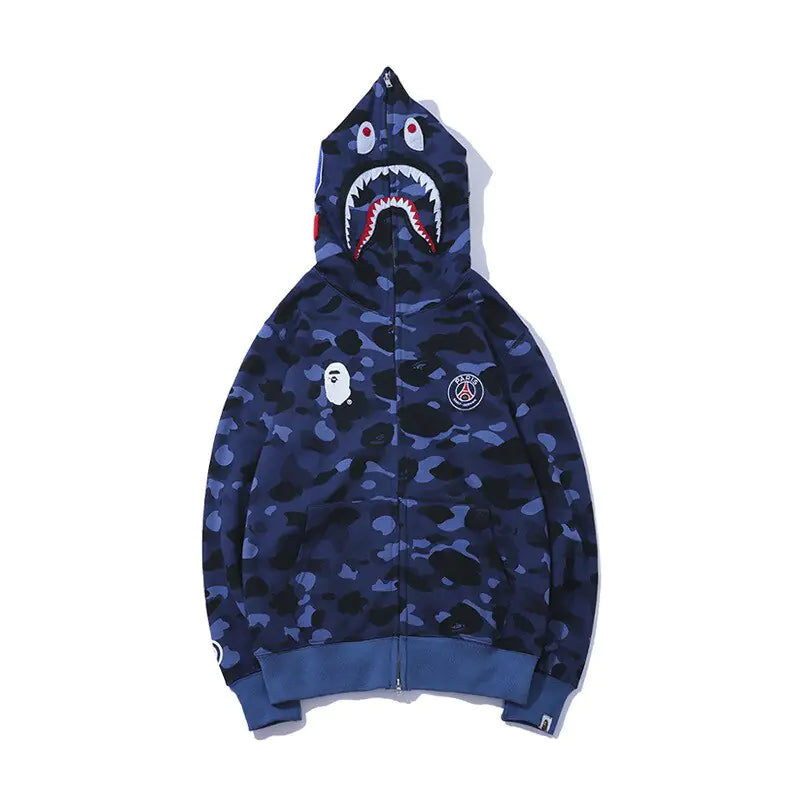 Camo bape Shark Hoodie's