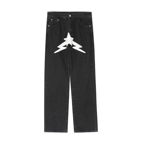 graphic Designer Star Print Pants